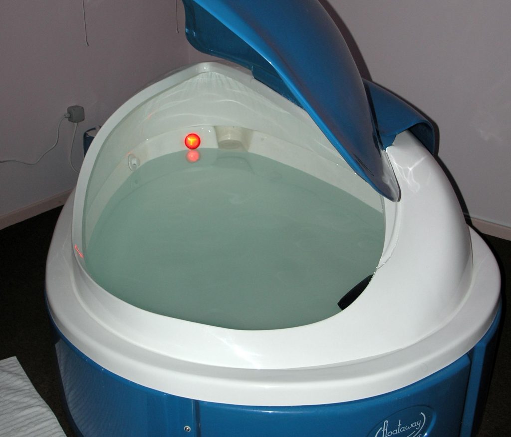 Benefits of using a sensory deprivation tank include improved mood, focus and concentration.