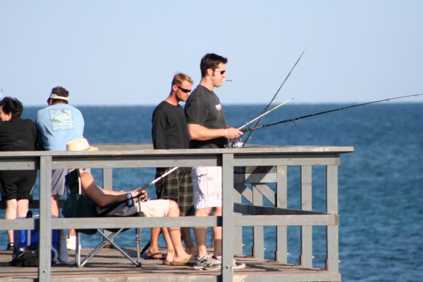You don't need a fancy boat go go pier fishing. Just take your stuff and sit down for a relaxing experience.